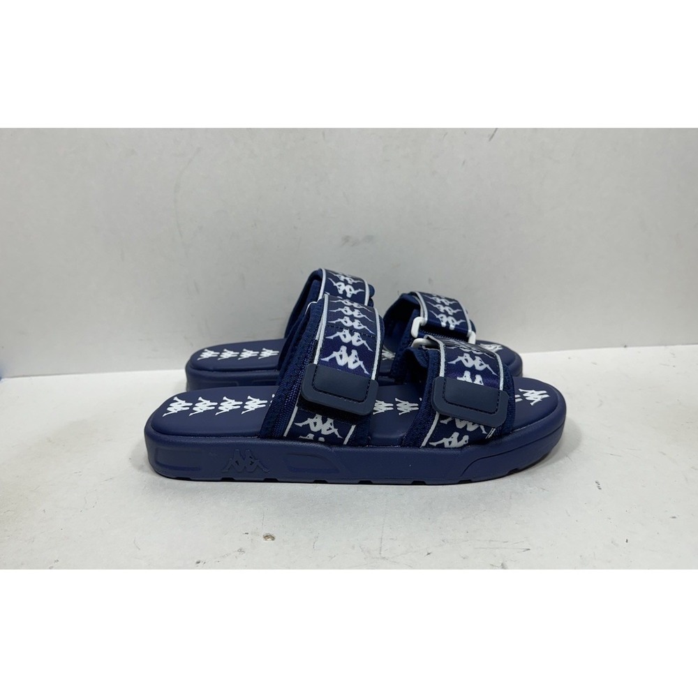 Kappa 222 Banda Aster 1 Sandals Double Strap Blue White Mens Size 8 Slides